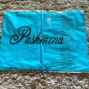 Brand new pashmina scarf. Great doe gifts. Ocean blue color